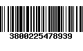 Código de Barras 3800225478939