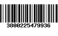 Código de Barras 3800225479936