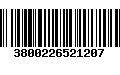 Código de Barras 3800226521207