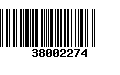 Código de Barras 38002274