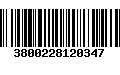 Código de Barras 3800228120347