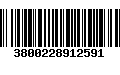 Código de Barras 3800228912591