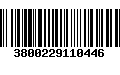 Código de Barras 3800229110446