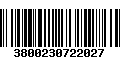 Código de Barras 3800230722027