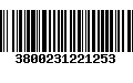 Código de Barras 3800231221253