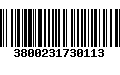 Código de Barras 3800231730113