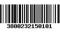 Código de Barras 3800232150101