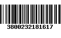 Código de Barras 3800232181617