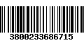 Código de Barras 3800233686715