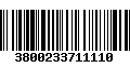 Código de Barras 3800233711110