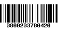 Código de Barras 3800233780420