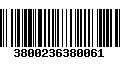 Código de Barras 3800236380061