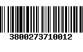 Código de Barras 3800273710012