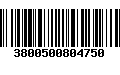 Código de Barras 3800500804750