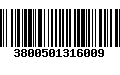 Código de Barras 3800501316009