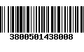 Código de Barras 3800501438008