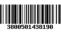 Código de Barras 3800501438190