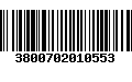 Código de Barras 3800702010553