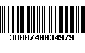 Código de Barras 3800740034979