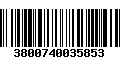 Código de Barras 3800740035853