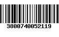 Código de Barras 3800740052119