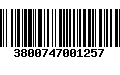 Código de Barras 3800747001257