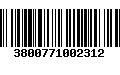 Código de Barras 3800771002312