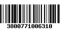 Código de Barras 3800771006310