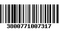 Código de Barras 3800771007317