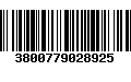 Código de Barras 3800779028925