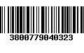 Código de Barras 3800779040323