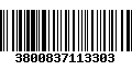 Código de Barras 3800837113303