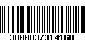 Código de Barras 3800837314168