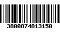 Código de Barras 3800874813150