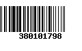 Código de Barras 380101798