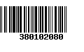 Código de Barras 380102080