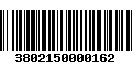 Código de Barras 3802150000162