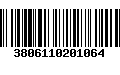 Código de Barras 3806110201064