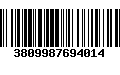 Código de Barras 3809987694014