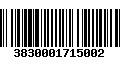 Código de Barras 3830001715002