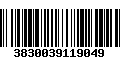 Código de Barras 3830039119049