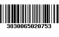 Código de Barras 3830065020753