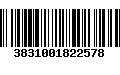 Código de Barras 3831001822578