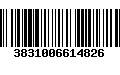 Código de Barras 3831006614826