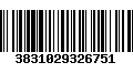 Código de Barras 3831029326751