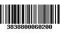 Código de Barras 3838800060200