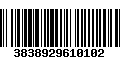 Código de Barras 3838929610102