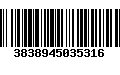 Código de Barras 3838945035316