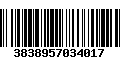 Código de Barras 3838957034017