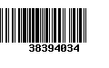 Código de Barras 38394034